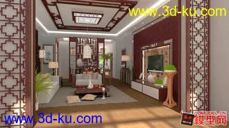 3D打印模型室内效果的图片
