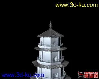 3D打印模型高精白塔放出的图片