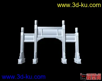 3D打印模型牌坊放出，中等精度的图片