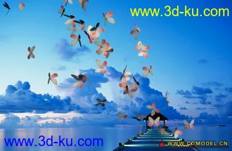 3D打印模型还是蝴蝶，翅膀透明D的图片