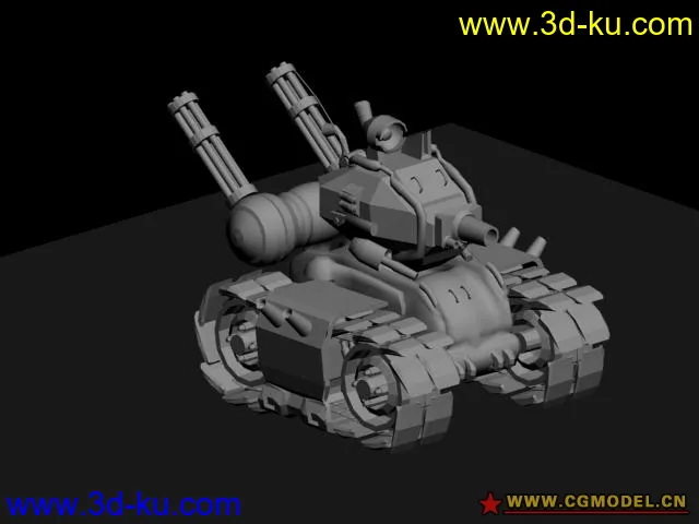 临摹合金弹头的小坦克（高模）模型的图片1