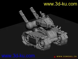 3D打印模型临摹合金弹头的小坦克（高模）的图片