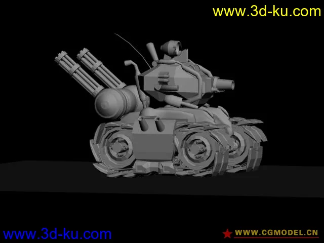 临摹合金弹头的小坦克（高模）模型的图片2