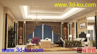 3D打印模型第一次做这种欧式的室内灯光的图片