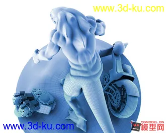 3D打印模型骷髅龙的图片