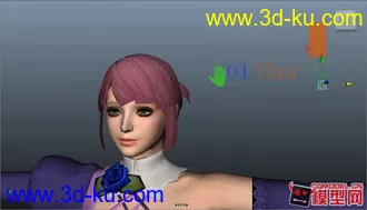 3D打印模型不精不发 Alisa HumanIK绑定 次级控制 可用Maya motionbuilder的图片