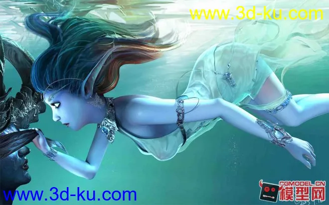 梦幻海底美女一个模型的图片1