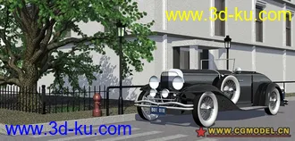 3D打印模型自制老爷车的图片