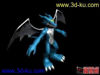 3D打印模型数码暴龙  V仔兽EX的图片