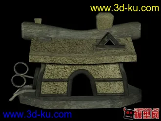 3D打印模型还行的卡通房子的图片