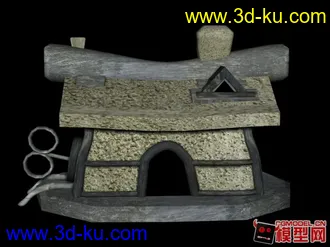3D打印模型还行的卡通房子的图片