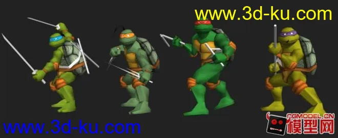 忍者神龟（卡通版）模型的图片1