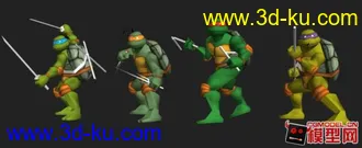 3D打印模型忍者神龟（卡通版）的图片