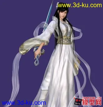 [古代人物] 诛仙游戏美女MAYA写实风格模型下载的图片