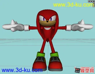 3D打印模型Knuckles - Sonic Generations的图片
