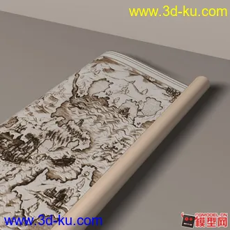 模型下载——地图（展开+卷起）的图片
