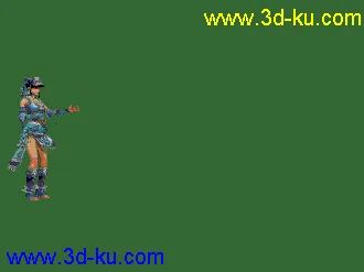 3D打印模型苗族女角色 舞蹈动画的图片