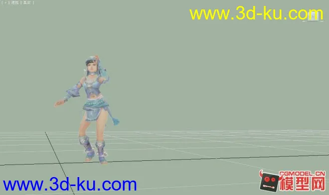 苗族女角色 舞蹈动画模型的图片2