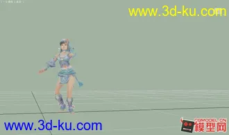 3D打印模型苗族女角色 舞蹈动画的图片