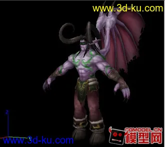 3D打印模型魔兽世界伊利丹（含全套动画）的图片