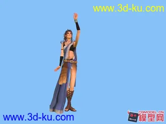 3D打印模型西方写实 美女云芳舞蹈动画的图片