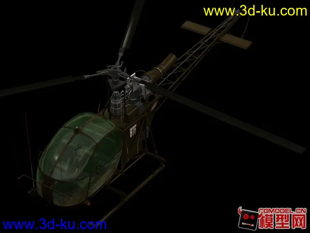 武装直升机-附带完整贴图模型的图片2