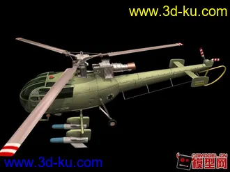 3D打印模型武装直升机-附带完整贴图的图片