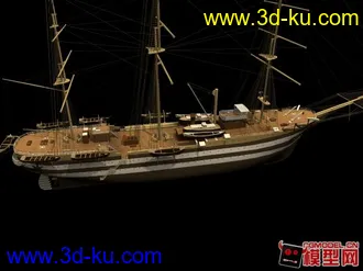 3D打印模型帆船-带完整贴图的图片