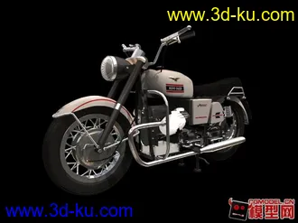 3D打印模型摩托01-附带完整贴图的图片
