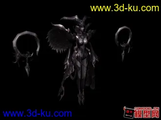 有绑定 MAYA女法师模型的图片