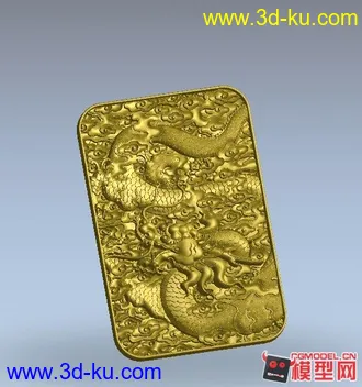 3D打印模型龙牌 高模的图片