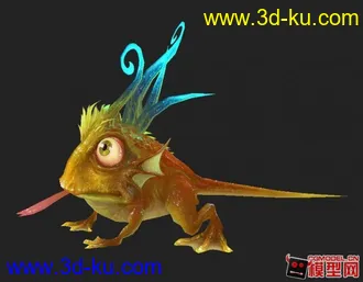 3D打印模型变异蛤蟆 好东西值得学习 带原画的图片