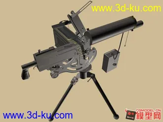 3D打印模型重机枪-附完整贴图的图片