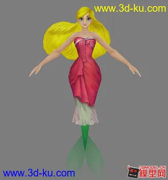 3D打印模型做的小美人鱼测试的图片