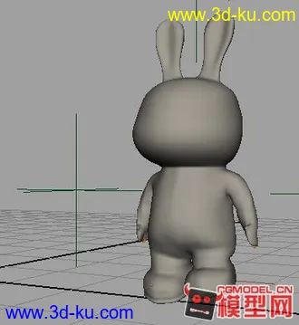 3D打印模型卡通兔 带骨骼的图片