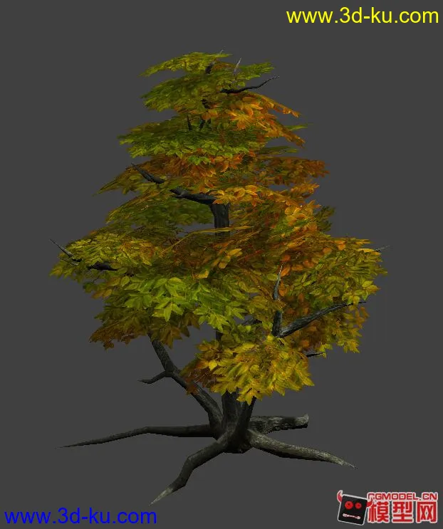 游戏场景可用的树木，有贴图模型的图片1