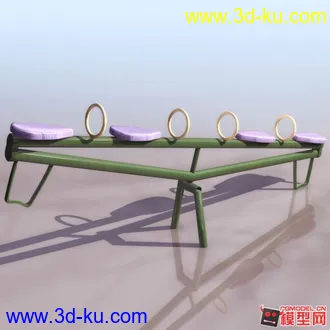 3D打印模型公园设施小合集，椅子滑梯等的图片