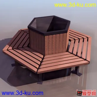 3D打印模型公园设施小合集，椅子滑梯等的图片