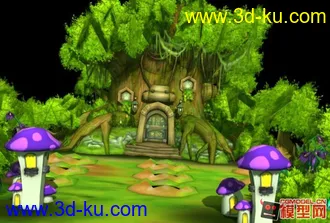 3D打印模型一个打地鼠游戏场景。的图片