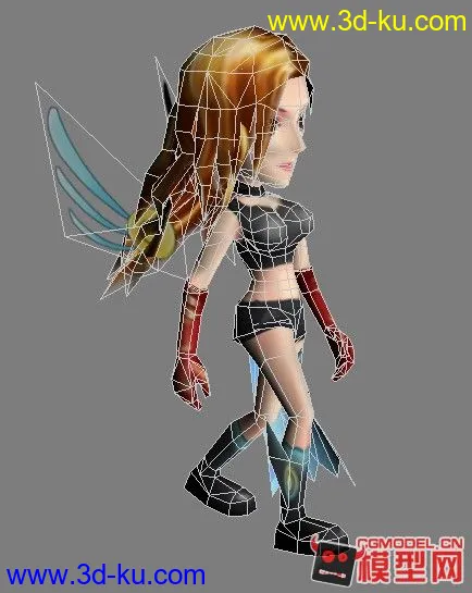 2004年未上线游戏里的一个NPC角色模型的图片1