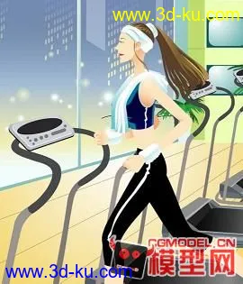 3D打印模型在运动中的女孩的图片