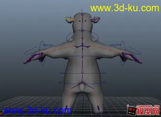 狗熊模型  带绑定  有需要的 朋友拿去的图片