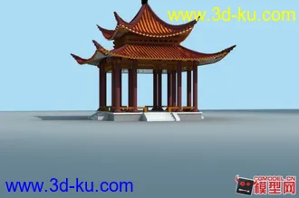 3D打印模型亭子的图片