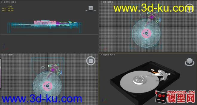 硬盘【重材质】模型的图片2