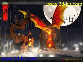 3D打印模型自己制作的魔兽世界T6术士的图片