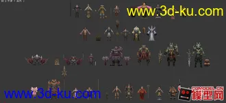 《斗战神》全套角色模型的图片