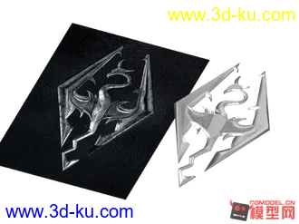 3D打印模型上古卷轴5标志的图片