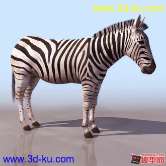 3D打印模型斑马角色的图片