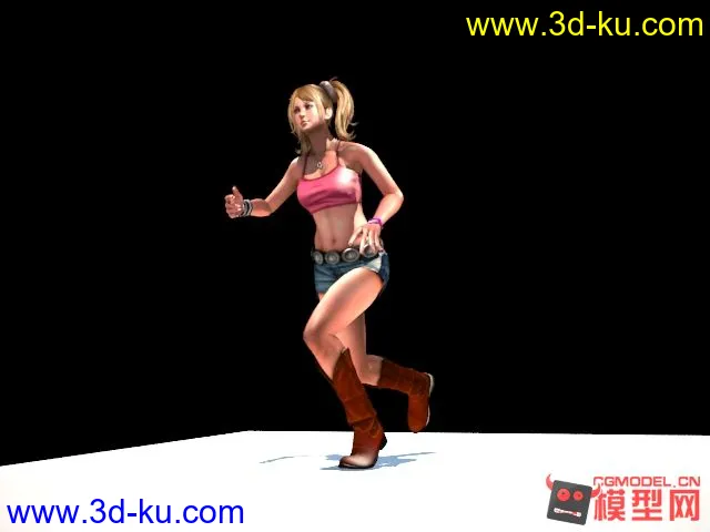游戏模型 写实女人 绑定骨骼的图片2