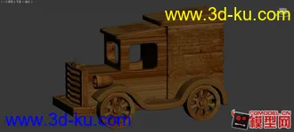 3D打印模型新手做的木头玩具车，请各位大侠指点一下，不要吐槽，谢谢-----的图片